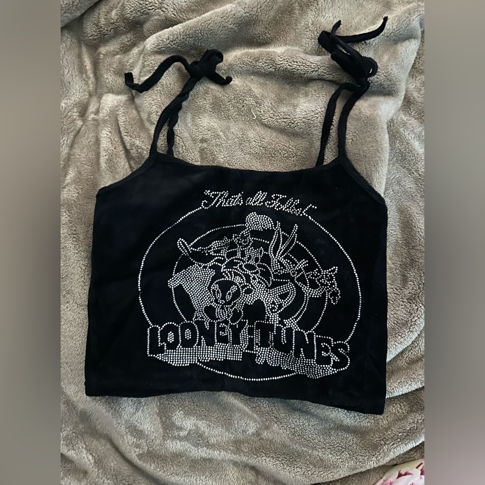 DOLLS KILL X LOONEY TUNES That's All Folks Velour Sleep top
